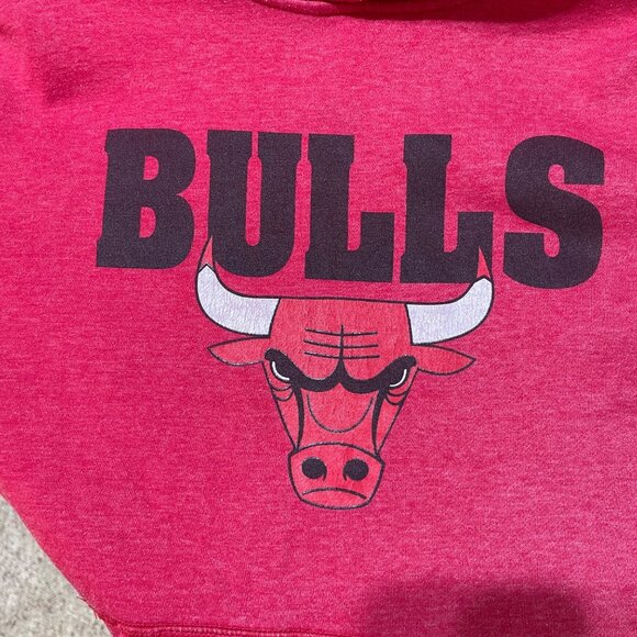 NBA Chicago Bulls Hoodie Sweatshirt Boy's XL Red (READ) - Picture 3 of 7